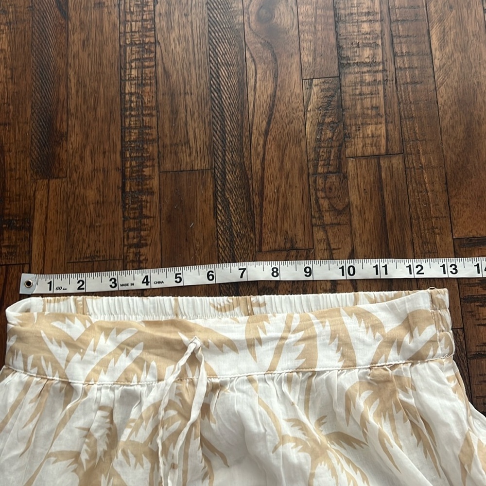 Barok Bohemian Palm Print Tiered Maxi Skirt NWT S/M Coastal Resort 100% Cotton - Picture 12 of 15